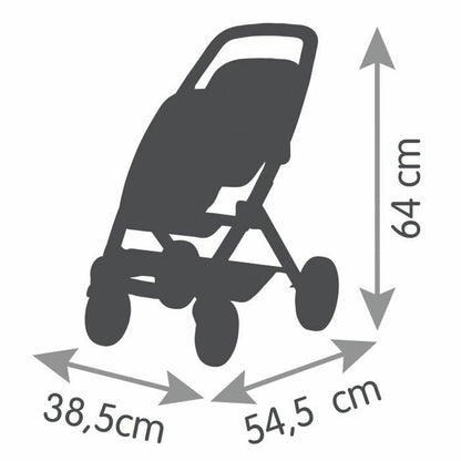 Lėlių vežimėlis Smoby Maxi-Cosi Twin 64 cm