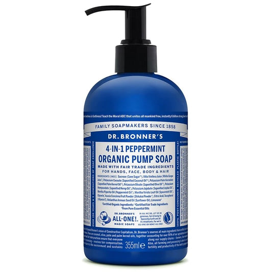 Dr. Bronner's Organic Sugar Peppermint skystas muilas 355 ml