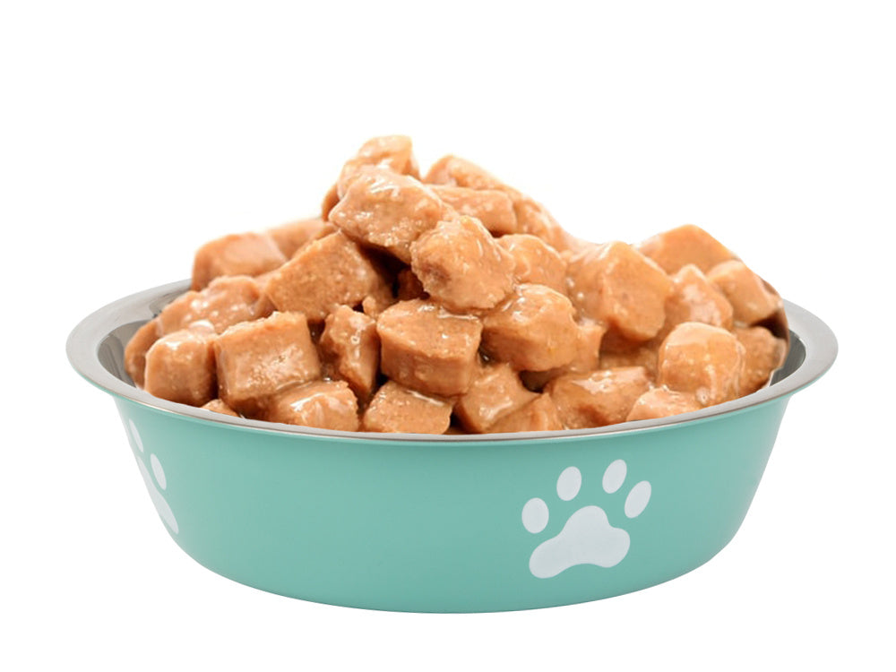 Metalinis anti-slipping dog cat food water bowl 150ml