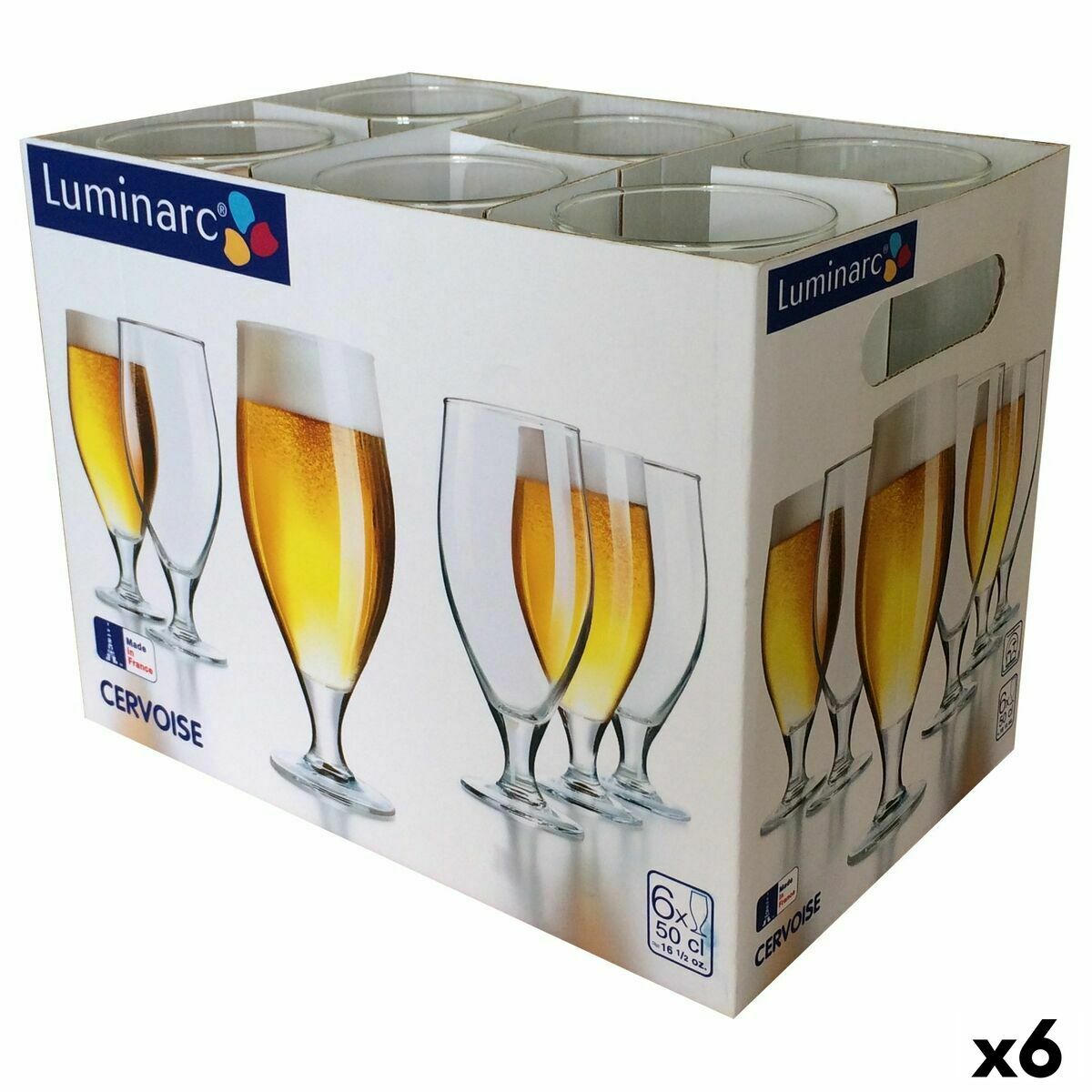 Alaus stiklas Luminarc Spirit Bar Skaidrus stiklas 500 ml 6 vnt. (Pack 6x)