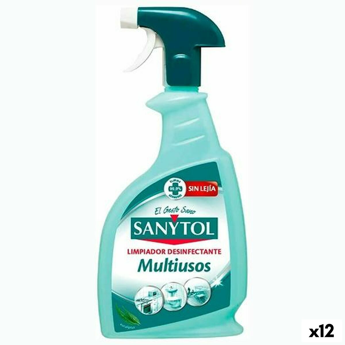 valiklis Sanytol 750 ml Dezinfekavimo priemonė Daugkartinis naudojimas (12 vnt.)