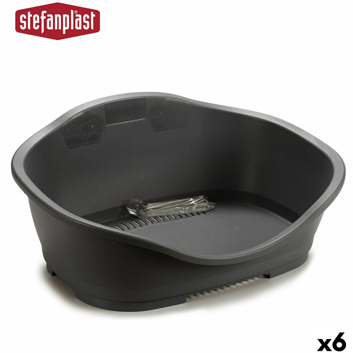 Gyvūnų lova Stefanplast 97621 Pilka Plastmasinis 68 x 27,5 x 49 cm 6 vnt.