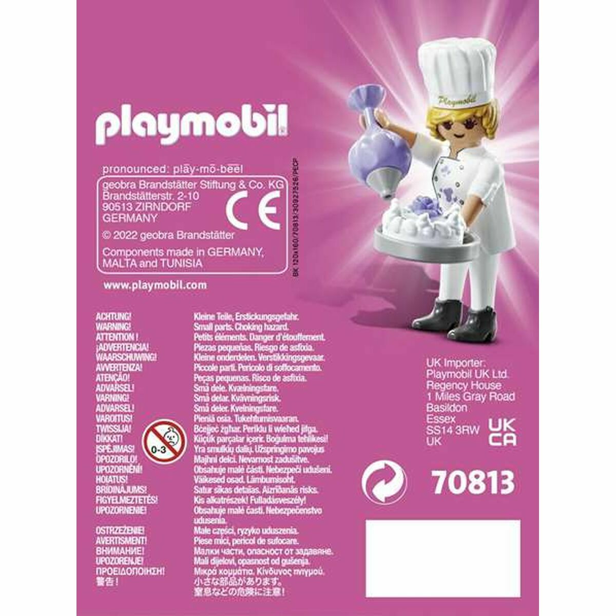 Sujungiama dalis Playmobil Playmo-Friends 70813 Pastry Chef (5 pcs)