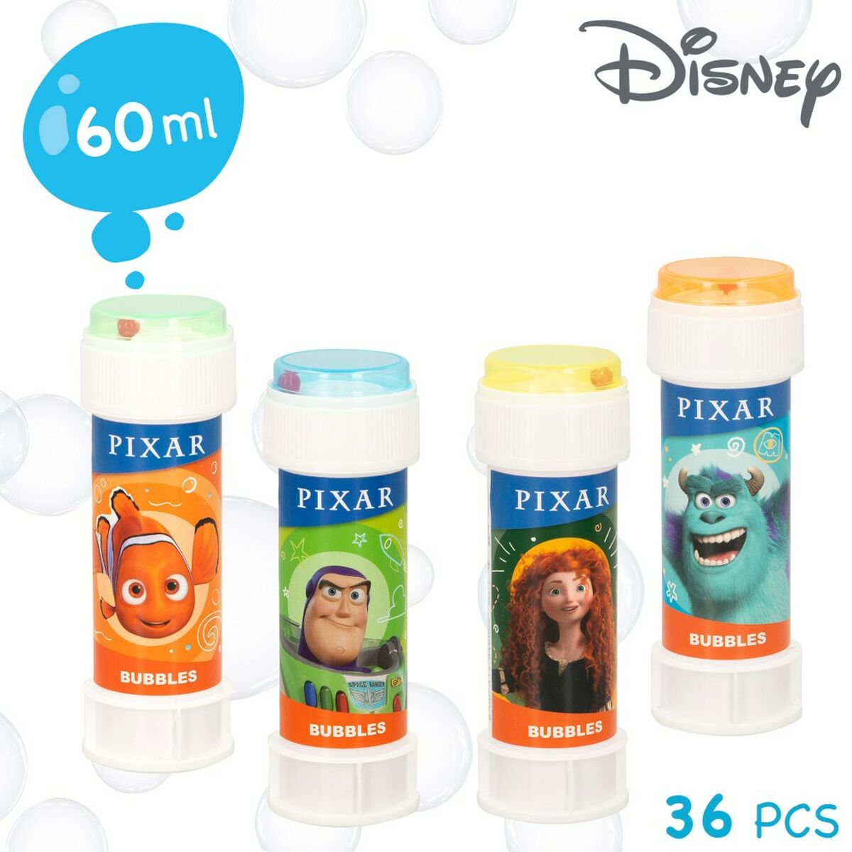 Burbulų pūtiklis Pixar 60 ml 3,8 x 11,5 x 3,8 cm (216 vnt.)