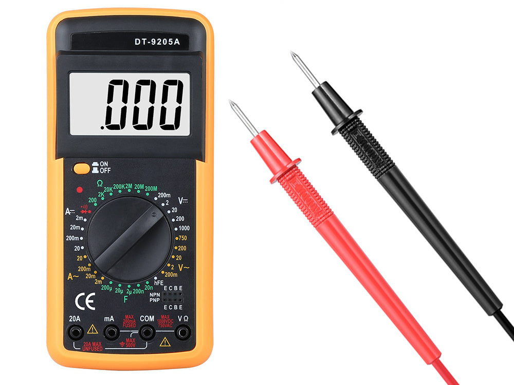Skaitmeninis multimetras srovės matuoklis dt9205a lcd cyfra
