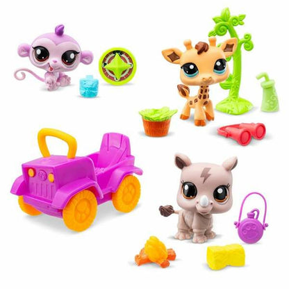 Playset Bandai Littlest Pet Shop SAFARI 8 Dalys