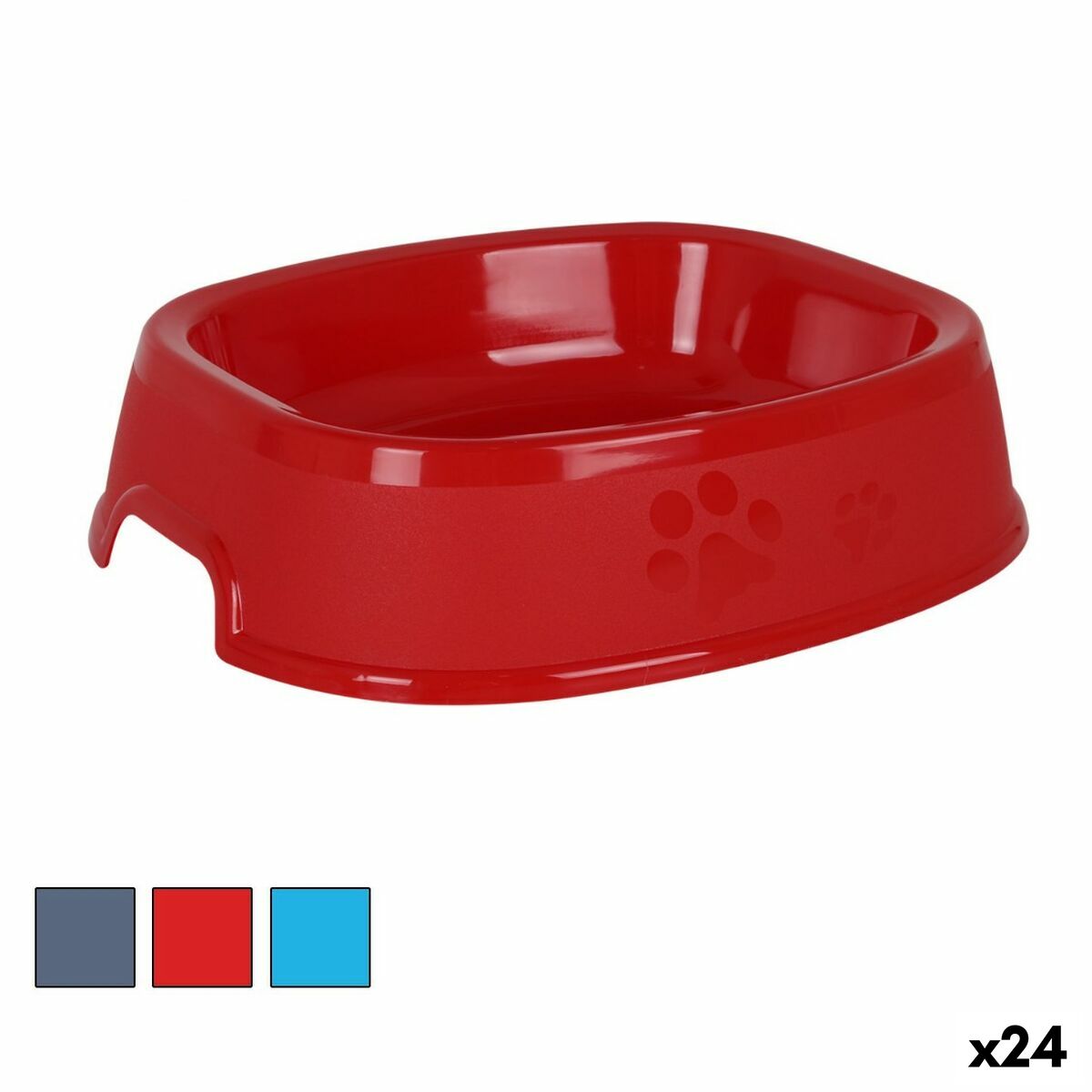 Šunų maisto indas Dem Pet 26 x 22 x 5 cm Plastmasinis Kvadratai (24 vnt.)