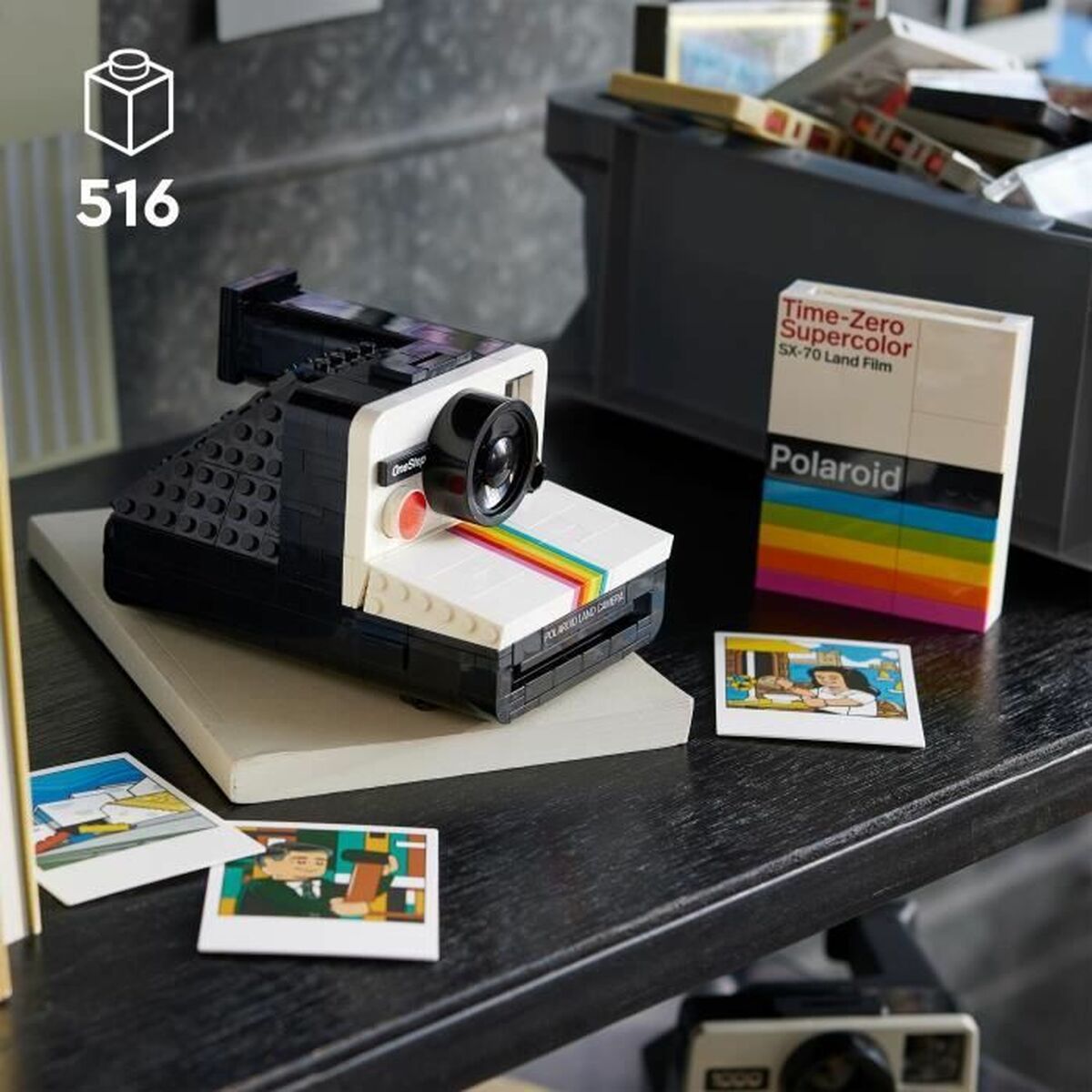 Statybos rinkinys Lego 21345 Ideas Polaroid OneStep SX-70 Camera