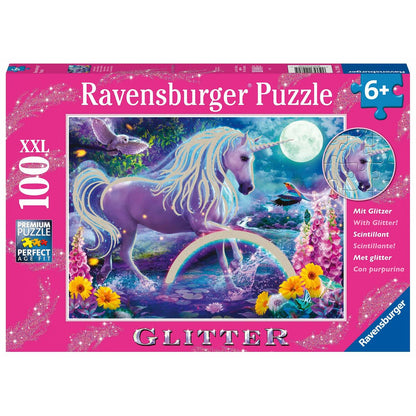 Dėlionė Ravensburger 12980 Vienaragis Blizgučiai XXL 100 Dalys