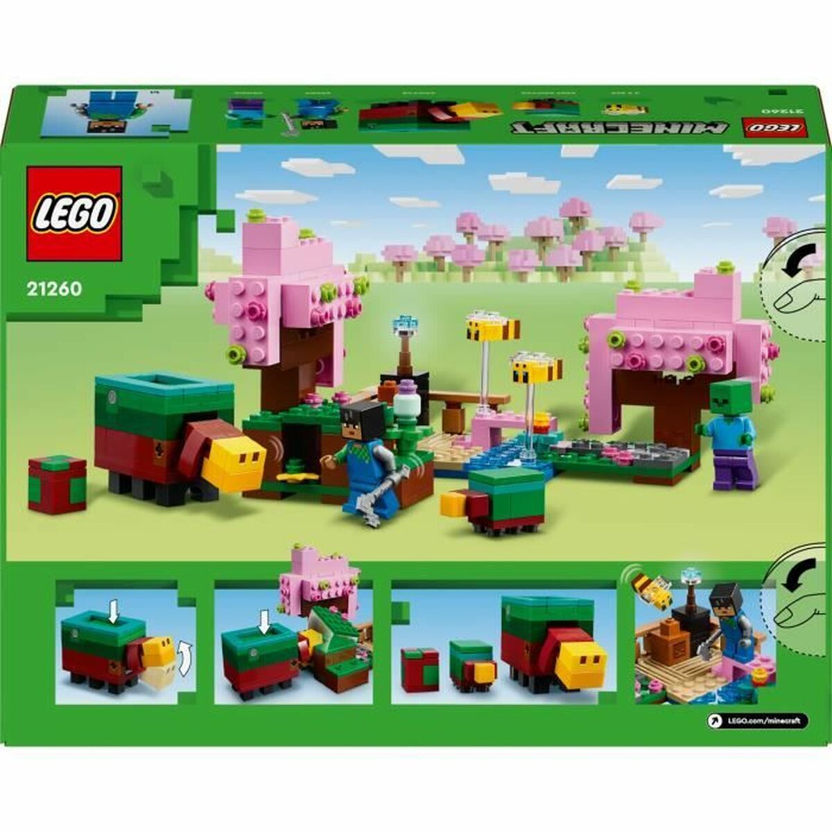 Statybos rinkinys Lego Minecraft 21260 Cherry Garden Spalvotas 304 Dalys