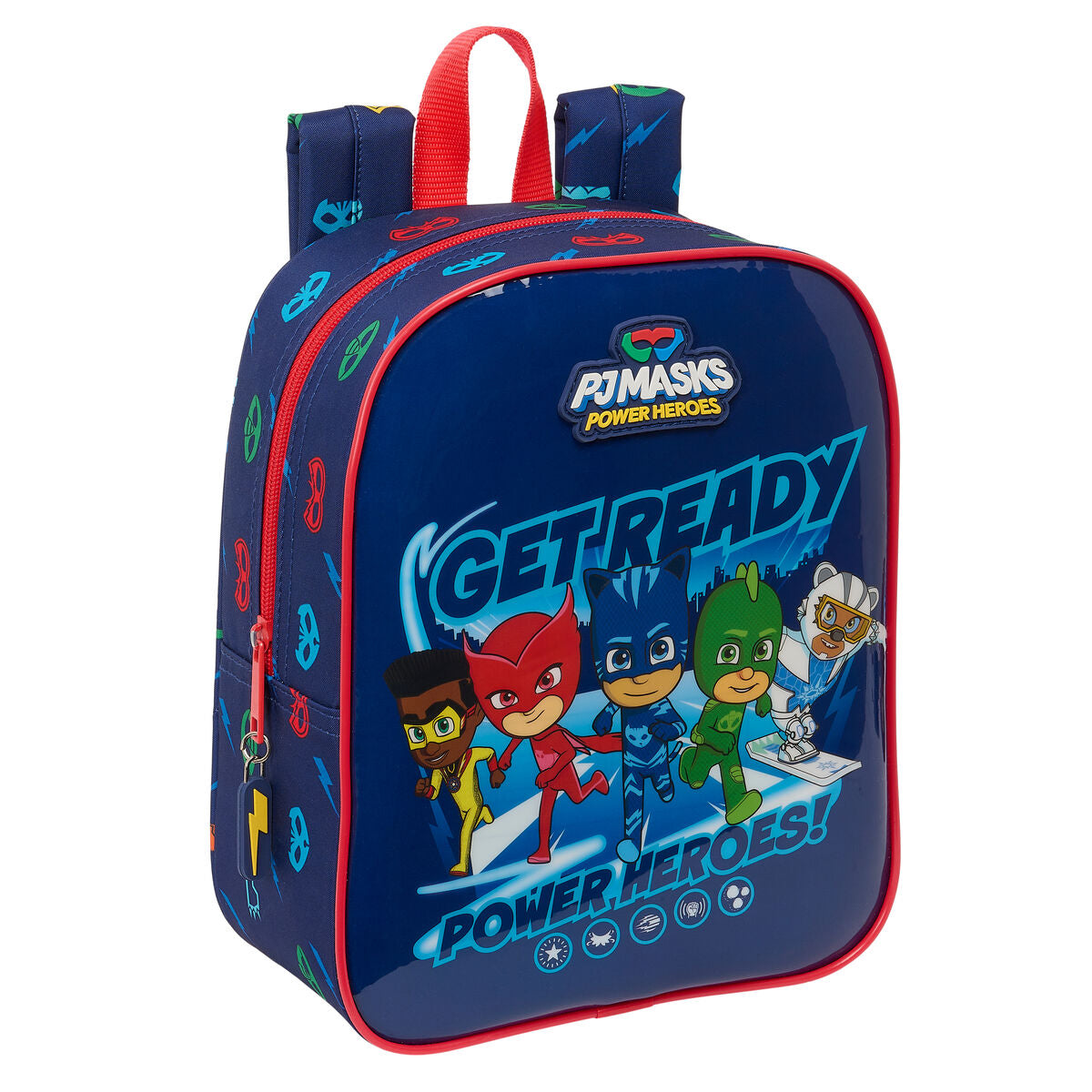 Mokyklinis krepšys PJ Masks Ready Tamsiai mėlyna 22 x 27 x 10 cm