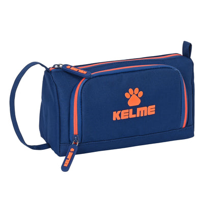 Mokyklinis penalas su priedais Kelme Navy blue Oranžinė Tamsiai mėlyna 20 x 11 x 8.5 cm (32 Dalys)