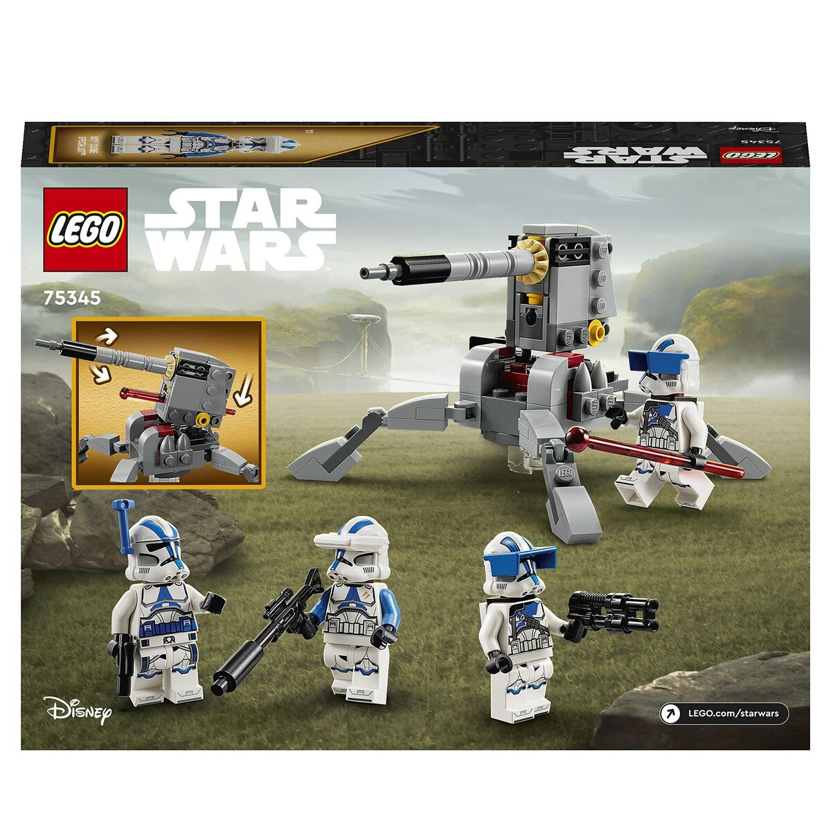 Statybos rinkinys Lego Star Wars 75345 Fighting Pack of the Troopers Clone of the 501st Legion