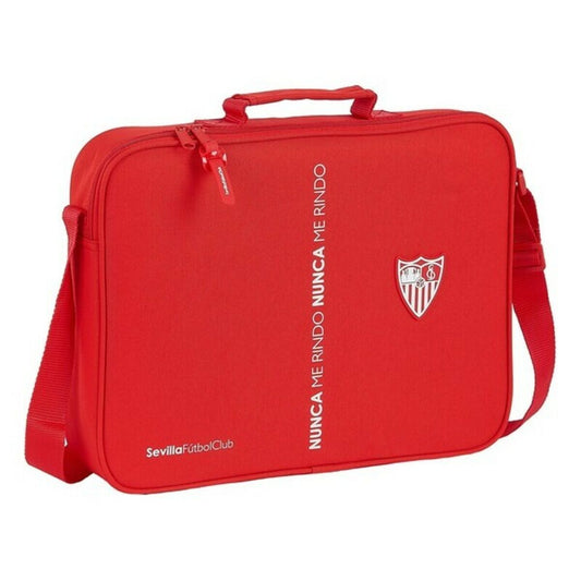 Mokyklinė kuprinė Sevilla Fútbol Club Raudona (38 x 28 x 6 cm)