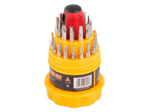 Tikslūs torx atsuktuvai 31 vnt. Magnetas. Atsuktuvai