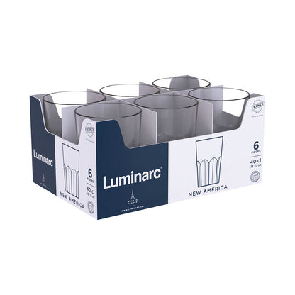 Stiklas Luminarc New America Skaidrus stiklas 24 vnt. 400 ml