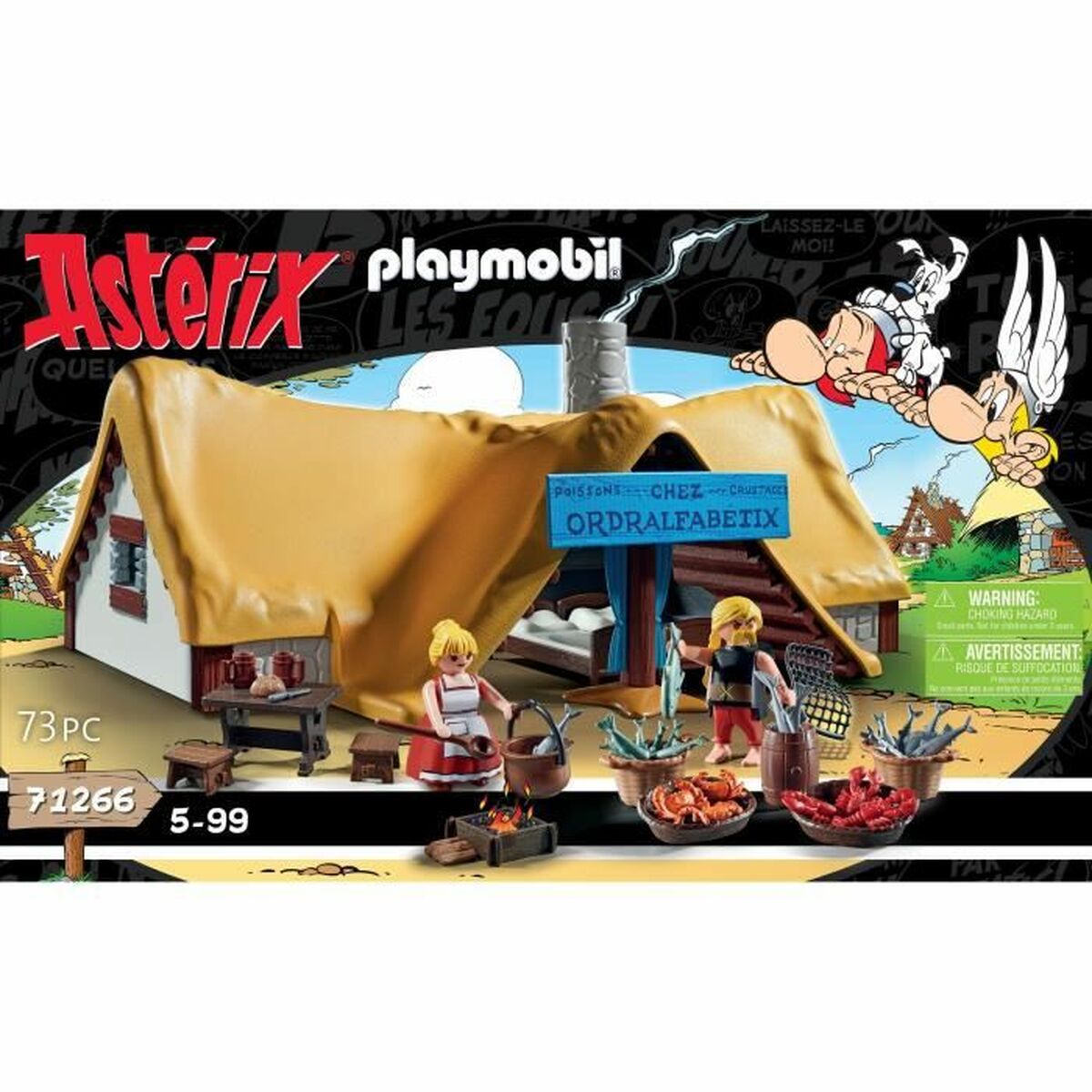 Playset Playmobil Astérix: Ordralfabetix Hut 71266 73 Dalys