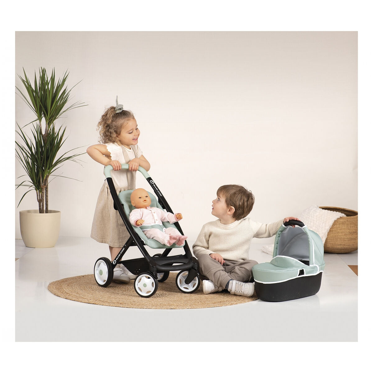 Lėlių vežimėlis Smoby Maxi-Cosi Pushchair 64 cm