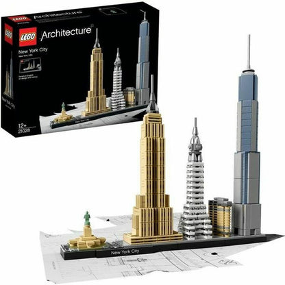 Statybos rinkinys Lego Architecture 21028 New York Spalvotas 600 Dalys