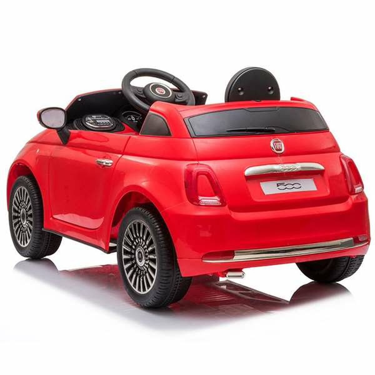 Vaikų elektrinis automobilis Fiat 500 Raudona Su nuotolinio valdymo pultu MP3 30 W 6 V 113 x 67,5 x 53 cm