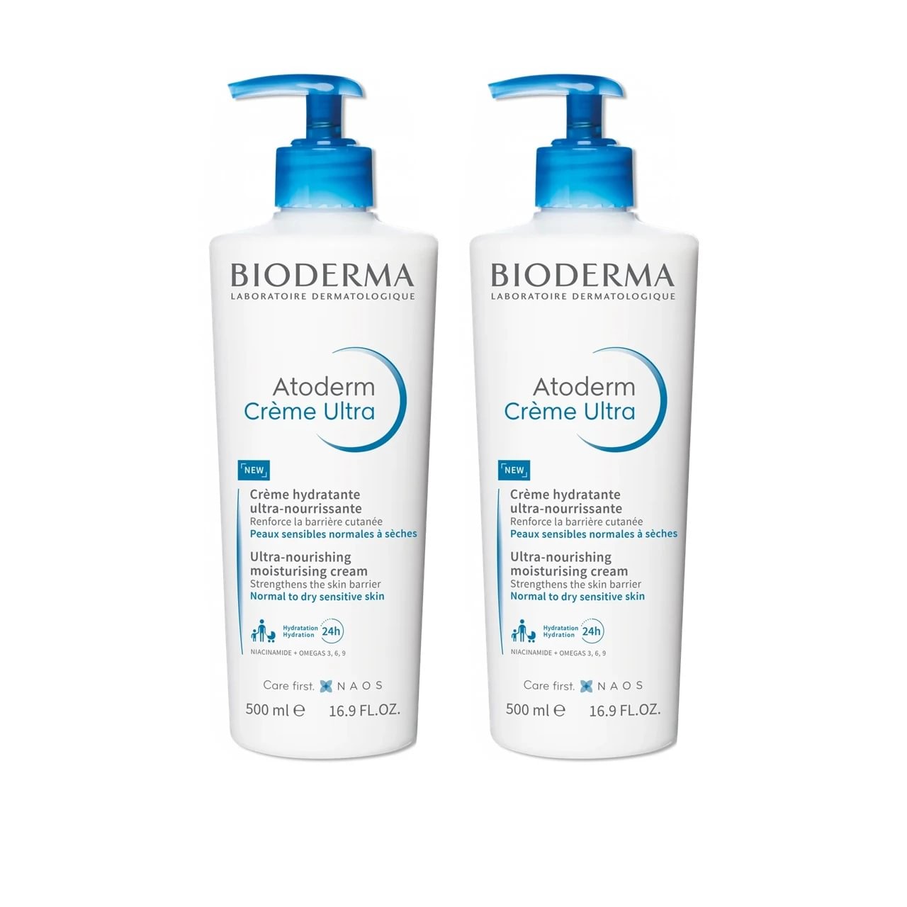 Bioderma Atoderm Ultra Nourishing Moisturising kūno kremas 500 ml