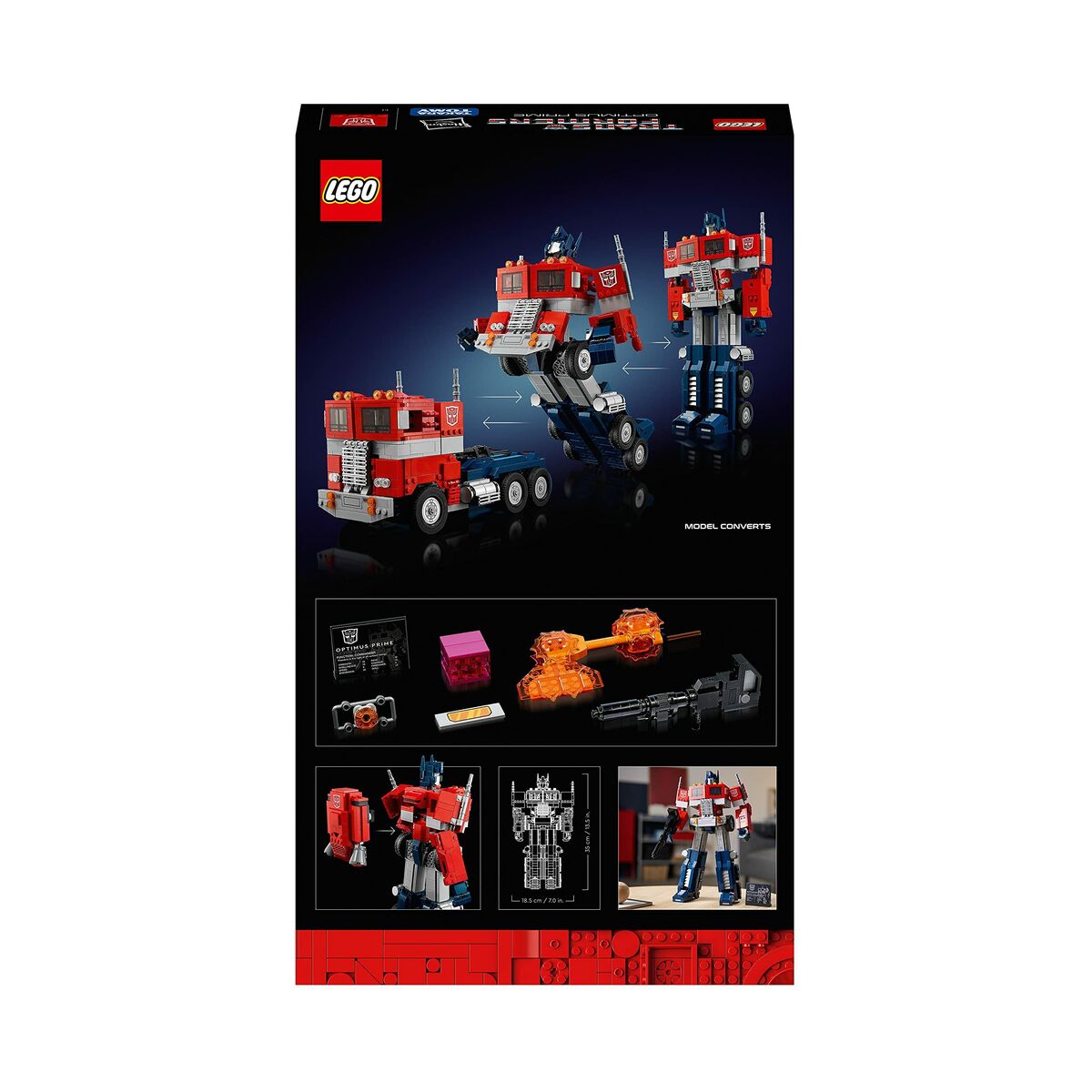 Statybos rinkinys   Lego  Icons 10302 Optimus Prime Transformers