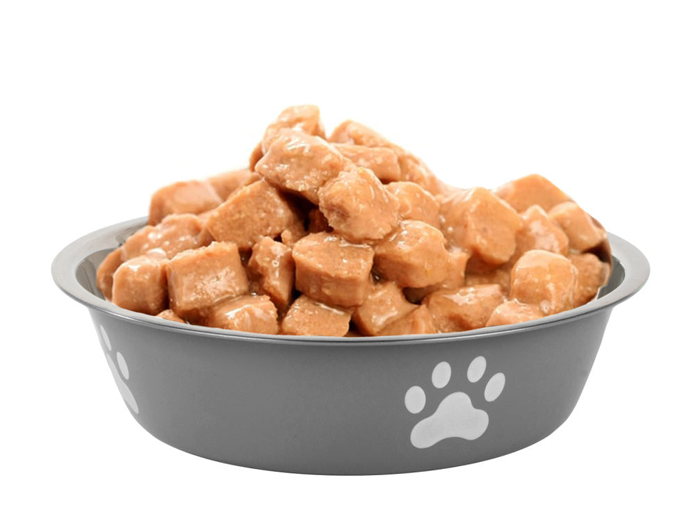 Metalinis anti-slipping dog cat food water bowl 150ml