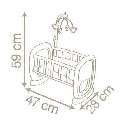 Lopšys lėlėms Smoby Cradle With Bars