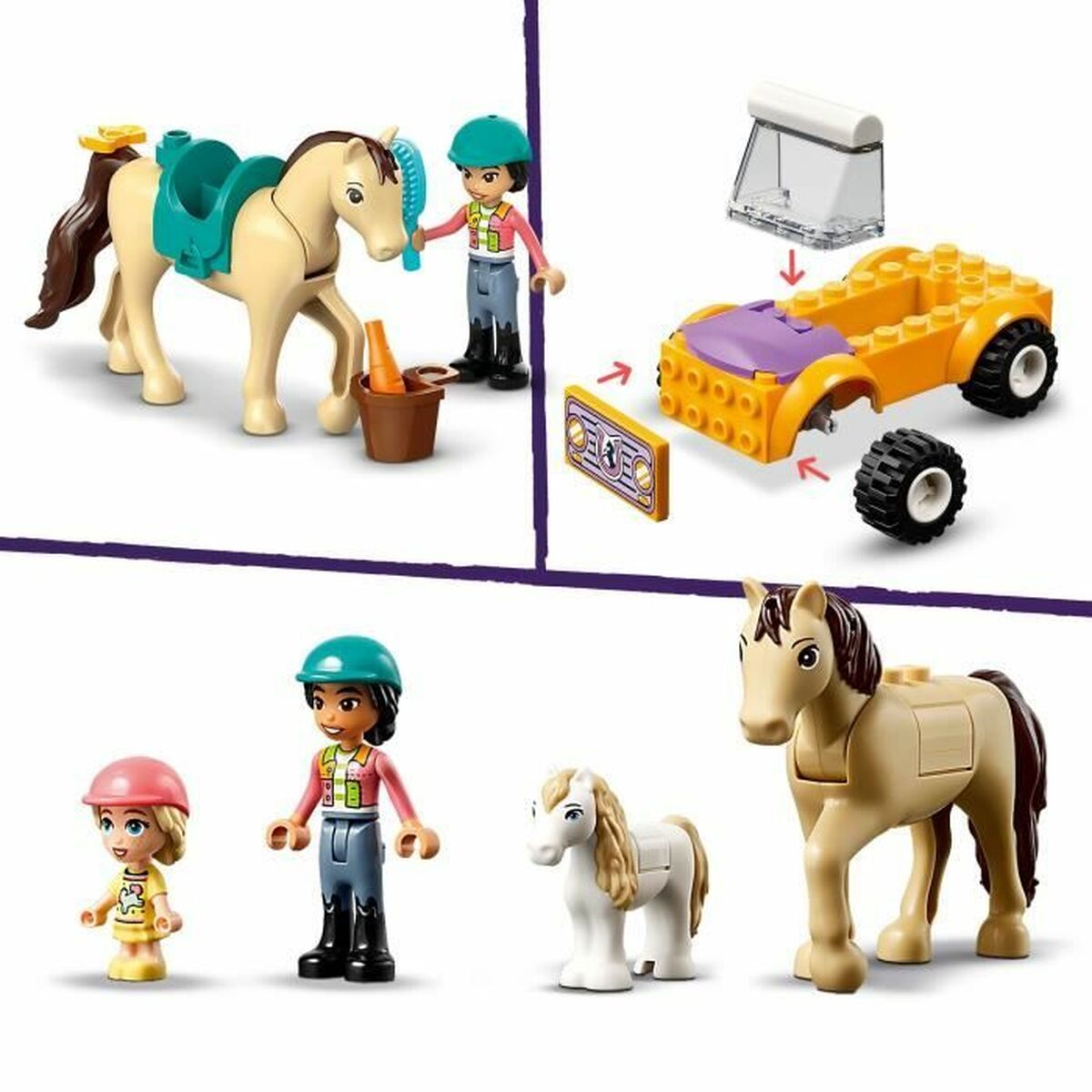 Statybos rinkinys Lego 42634 Horse & Pony Trailer Spalvotas 105 Dalys