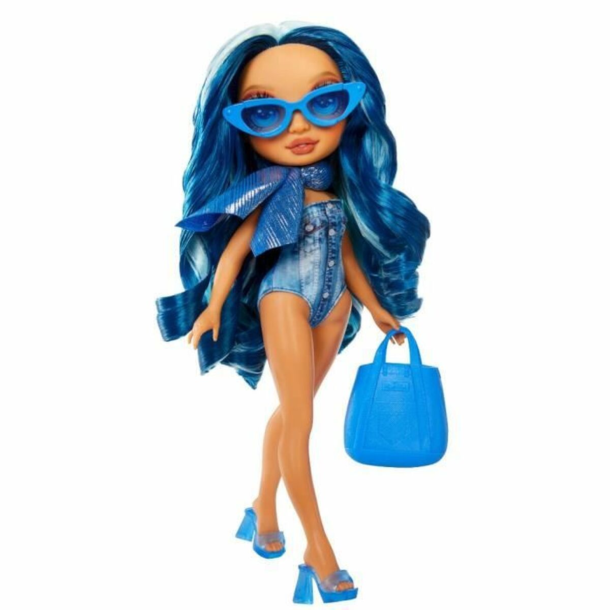 Kūdikio lėlė Rainbow High Swim & Style Doll - Skyler (Blue)