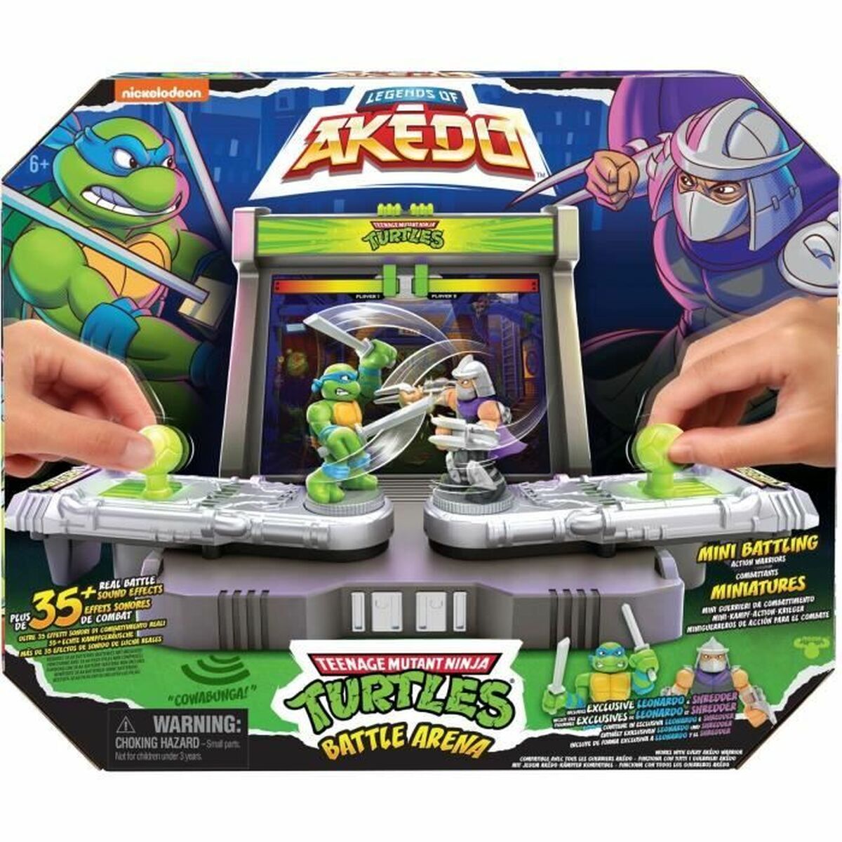 Mūšio arena Teenage Mutant Ninja Turtles Legends of Akedo: Leonardo vs Shredder