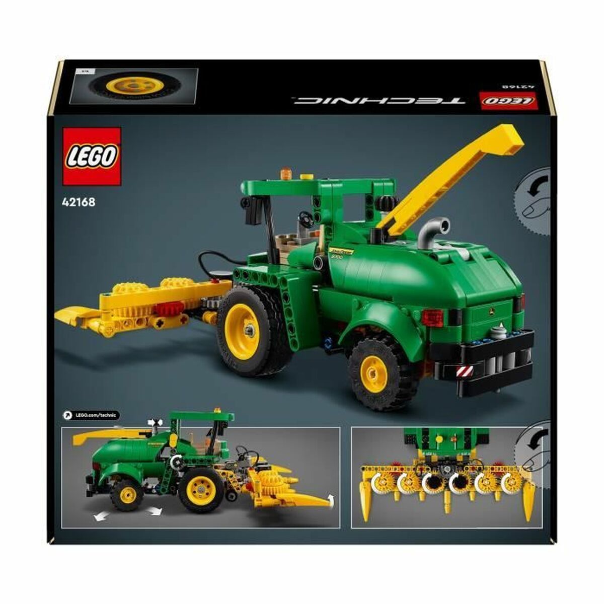 Statybos rinkinys Lego 42168 John Deere 9700 Forage Harvester Spalvotas