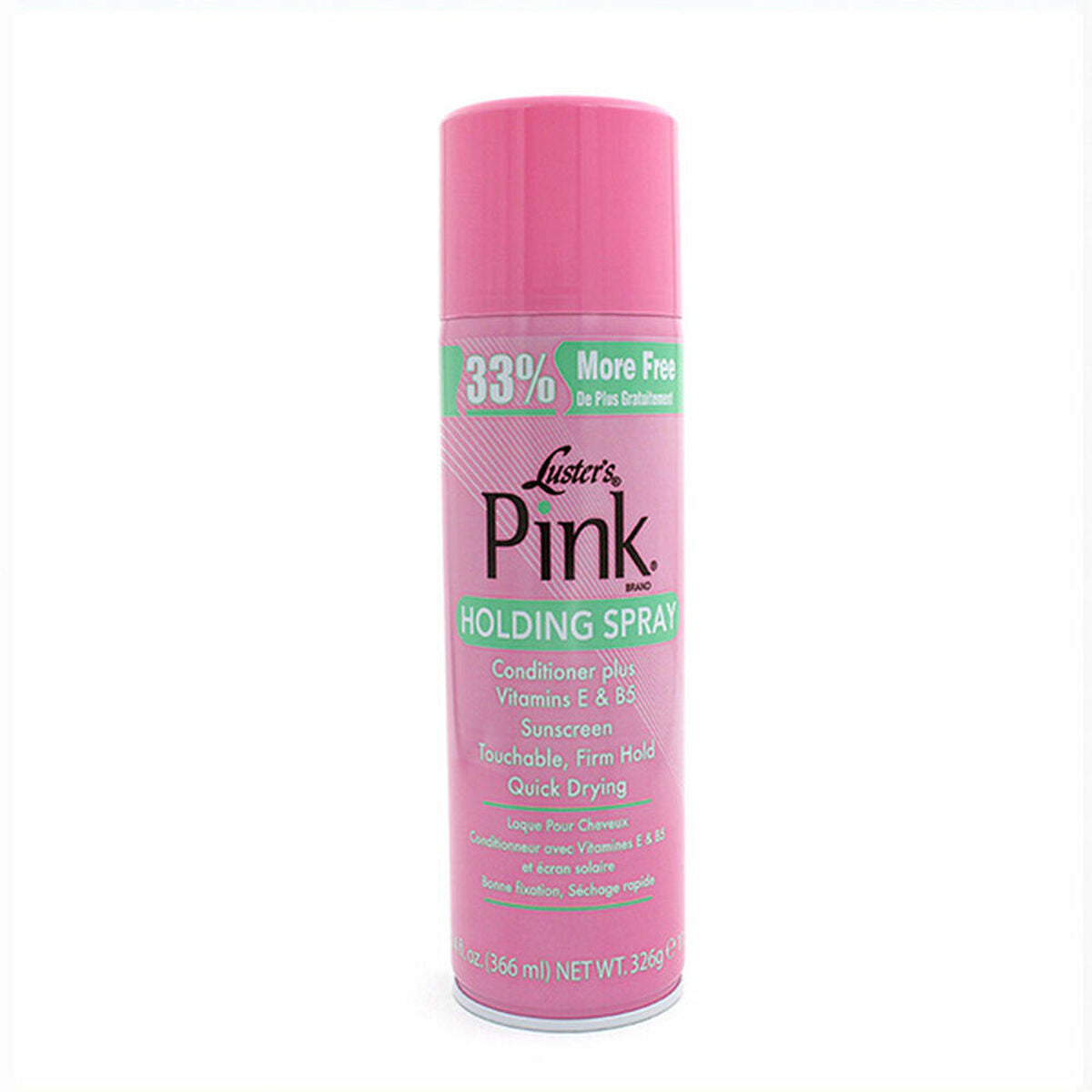 Viršutinis sluoksnis Luster Pink Holding Spray (366 ml)