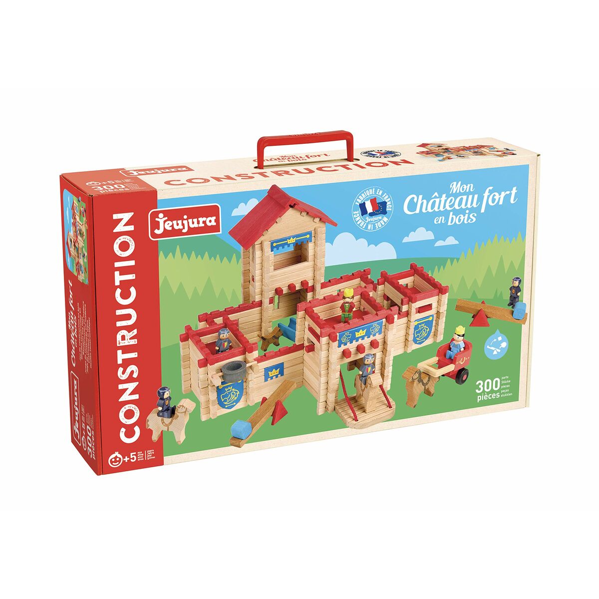 Veiklos rodikliai Jeujura The Wooden Castle Fort  300 Dalys Playset