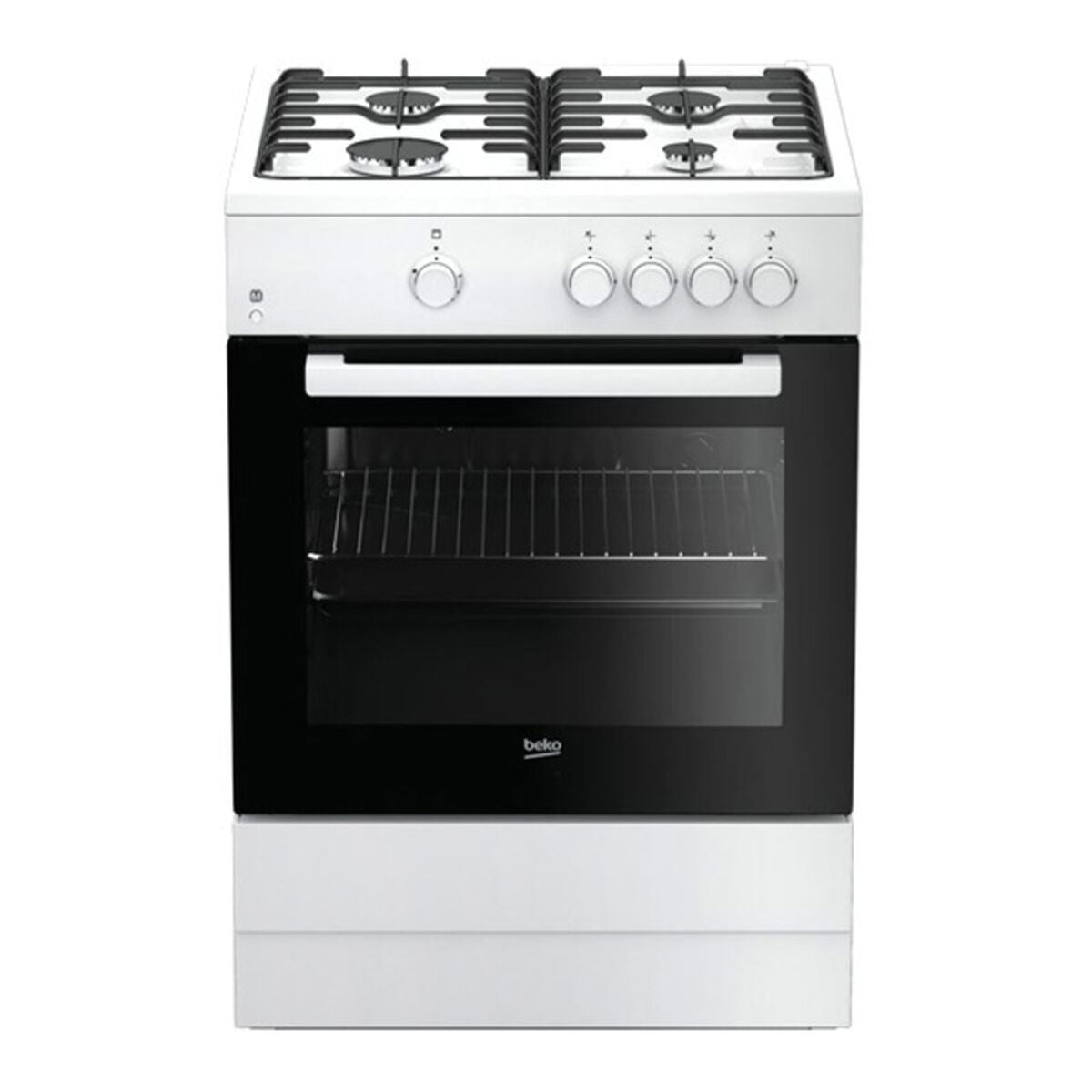 Dujinė viryklė BEKO FSG62000DWL Juoda / balta