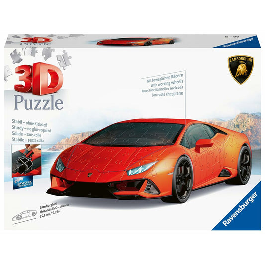 3D Puzlė Ravensburger Lamborghini 25 cm Automobilis 108 Dalys