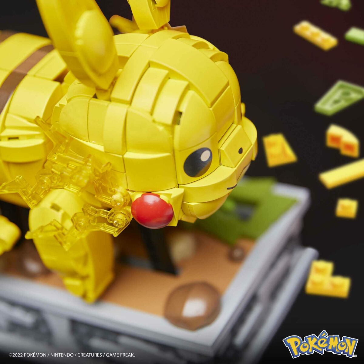 Statybos rinkinys Pokémon Mega Construx - Motion Pikachu 1095 Dalys