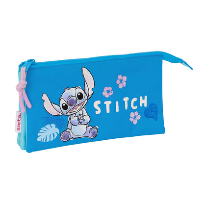 Trigubas penalas Lilo & Stitch Hawaii Mėlyna 22 x 12 x 3 cm