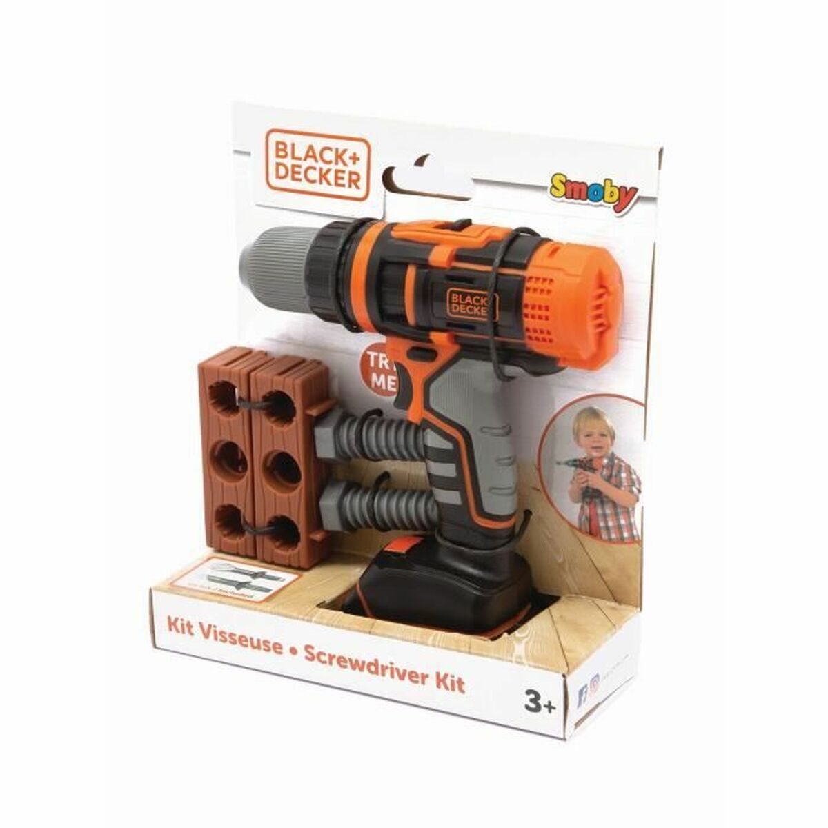 Žaislinis grąžtas Smoby Black + Decker