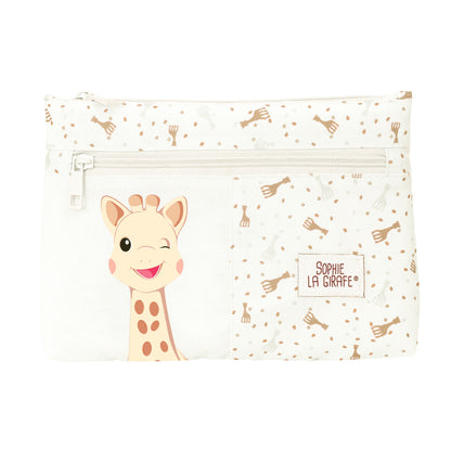 Dvigubas penalas Sophie la Girafe Rusvai gelsva 23 x 16 x 3 cm