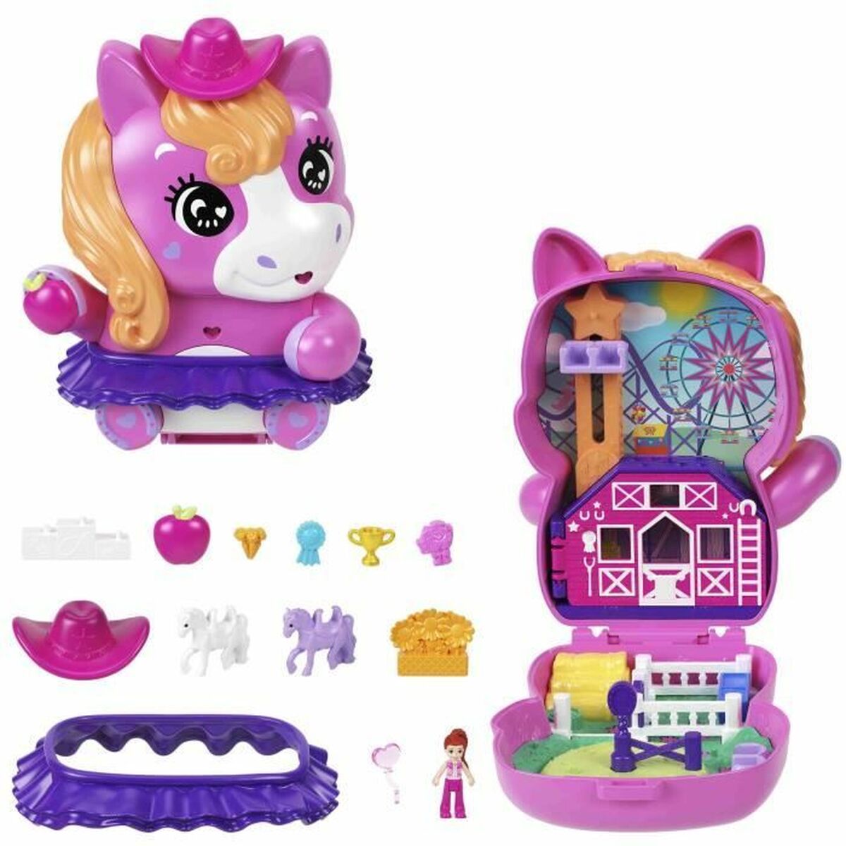 Playset Polly Pocket PONY RODEO BOX