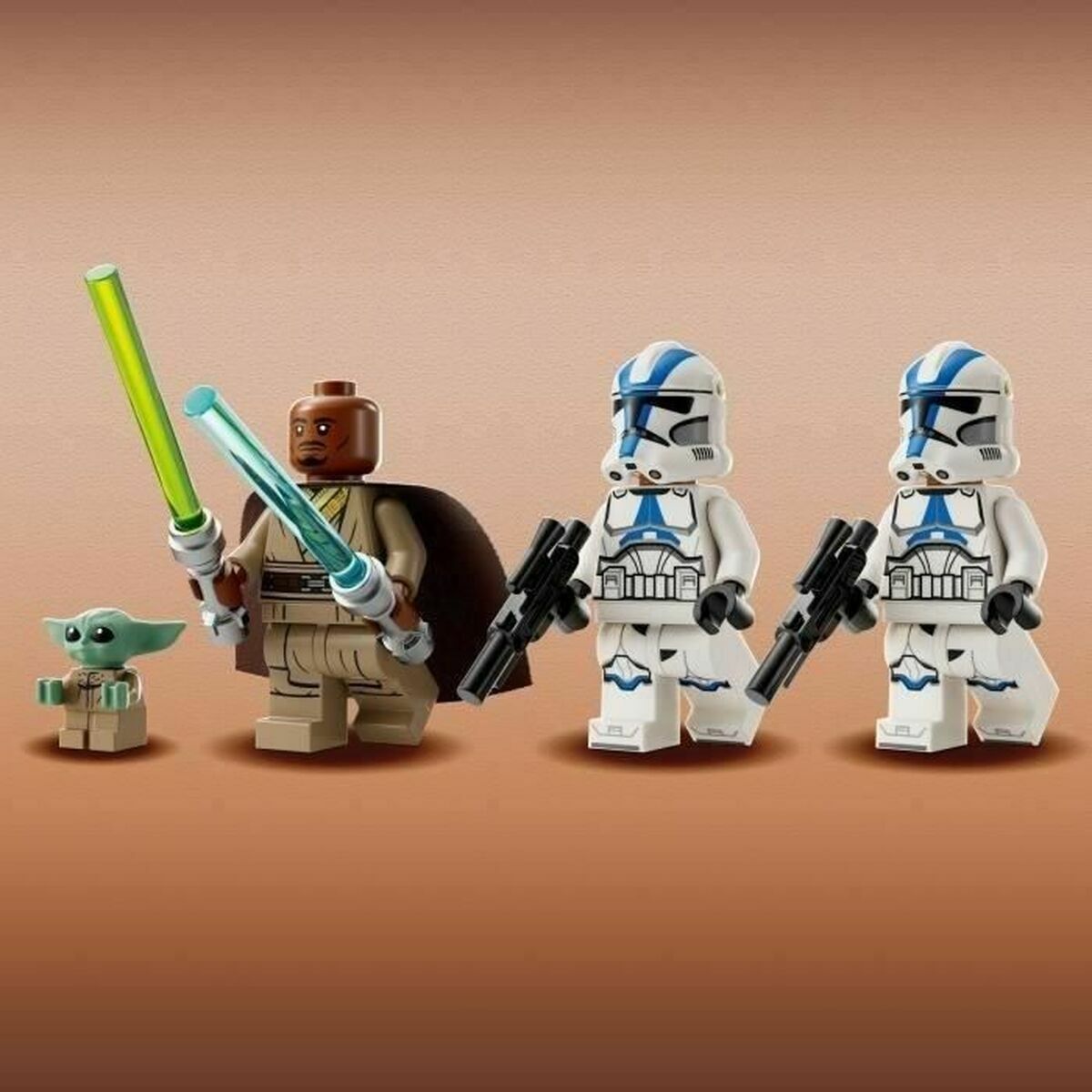 Statybos rinkinys Lego The Mandalorian BARC Speeder Escape Spalvotas