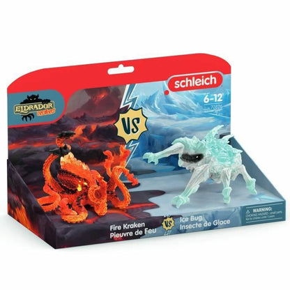 Lėlių namo priedai Schleich Lava Octopus vs Ice Bug Duo