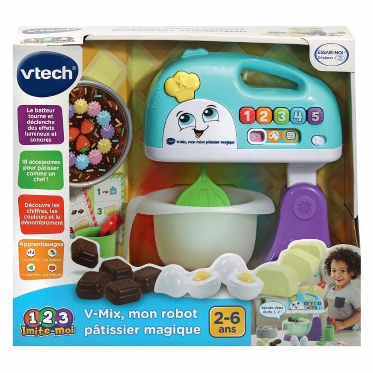 Žaislinis maišytuvas Vtech V-Mix, mon robot pâtissier magique