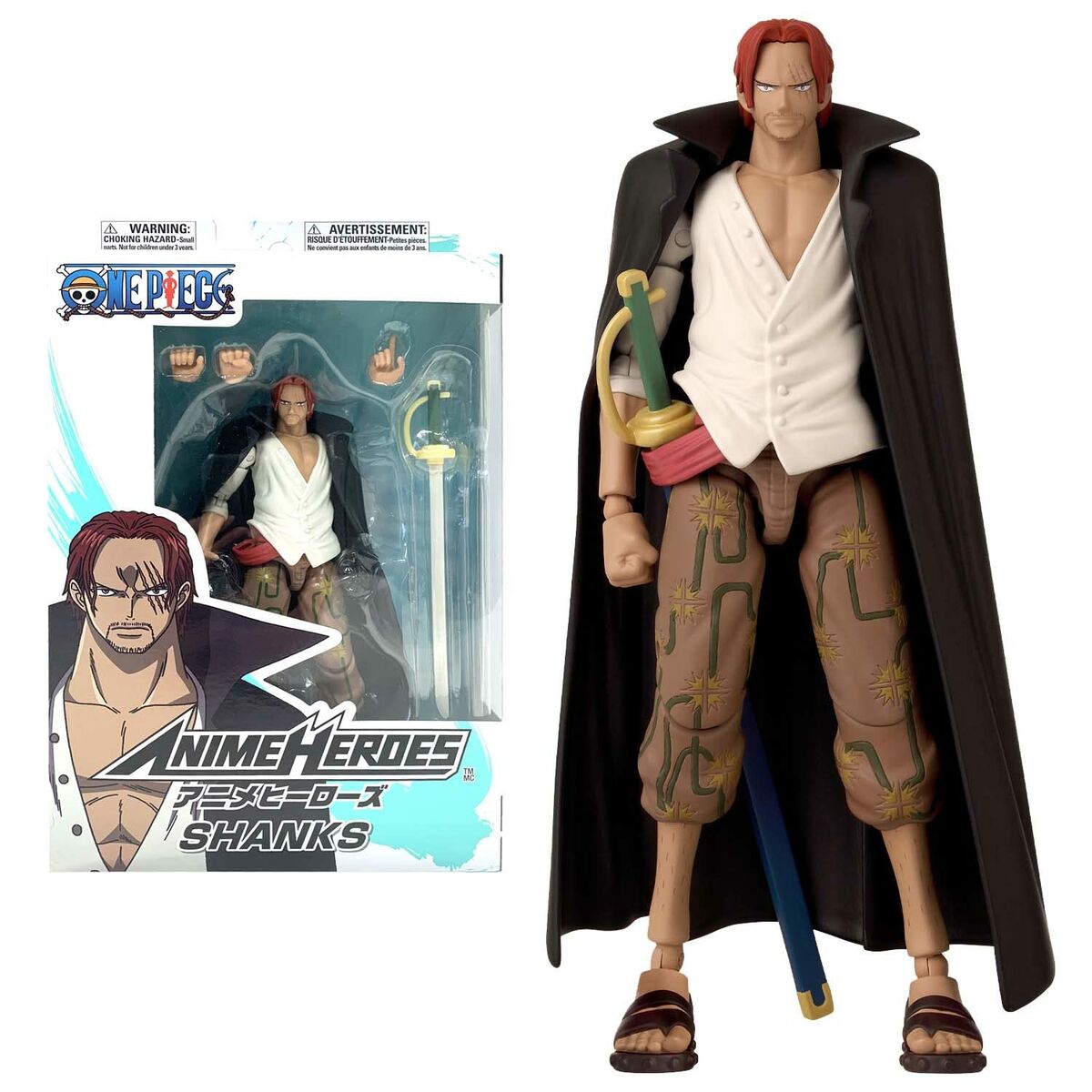 Veiklos rodikliai One Piece Bandai Anime Heroes: Shanks 17 cm