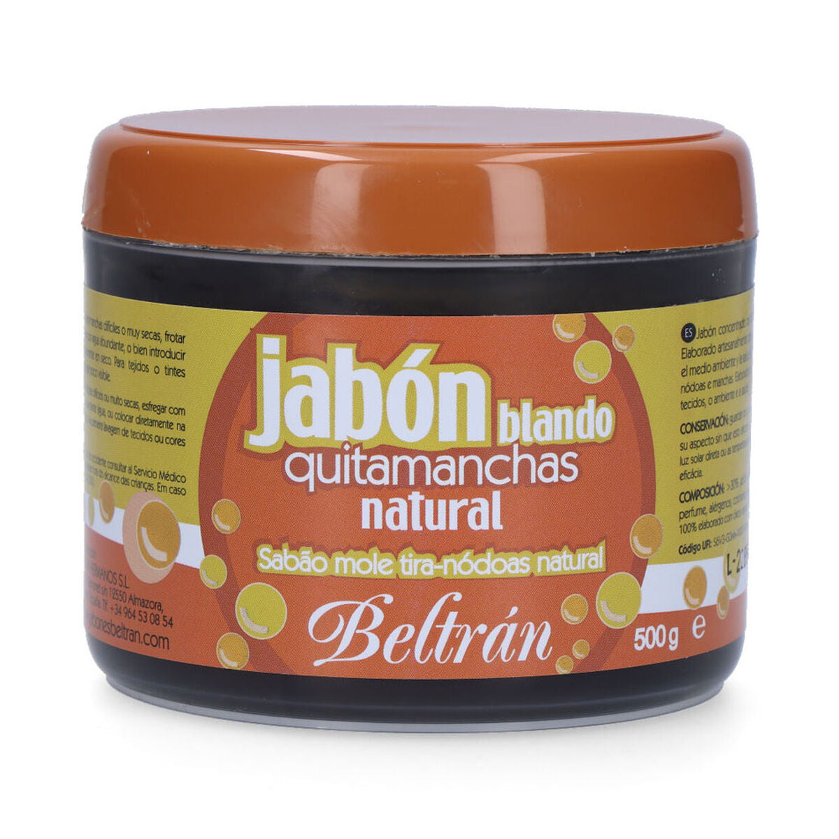 Priemonė nuo dėmių Jabones Beltrán Natūralus Muilas 500 g