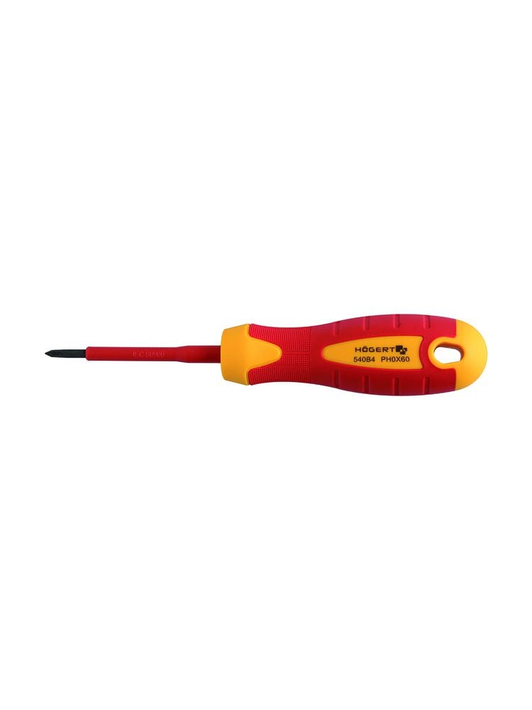 Izoliuotas kryžminis atsuktuvas Hogert HT1S922 (PH1, 80mm)