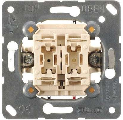 1 kl. mygtuko mechanizmas žaliuzėms JUNG 539VU (10A/250V)