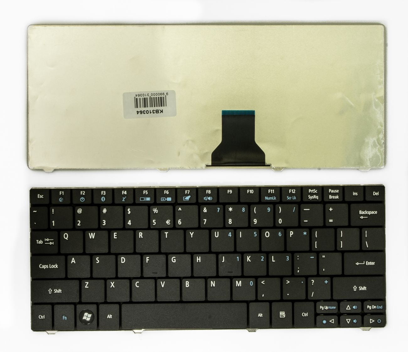 Klaviatūra ACER: Aspire One 721, 722, 751, 752, 753