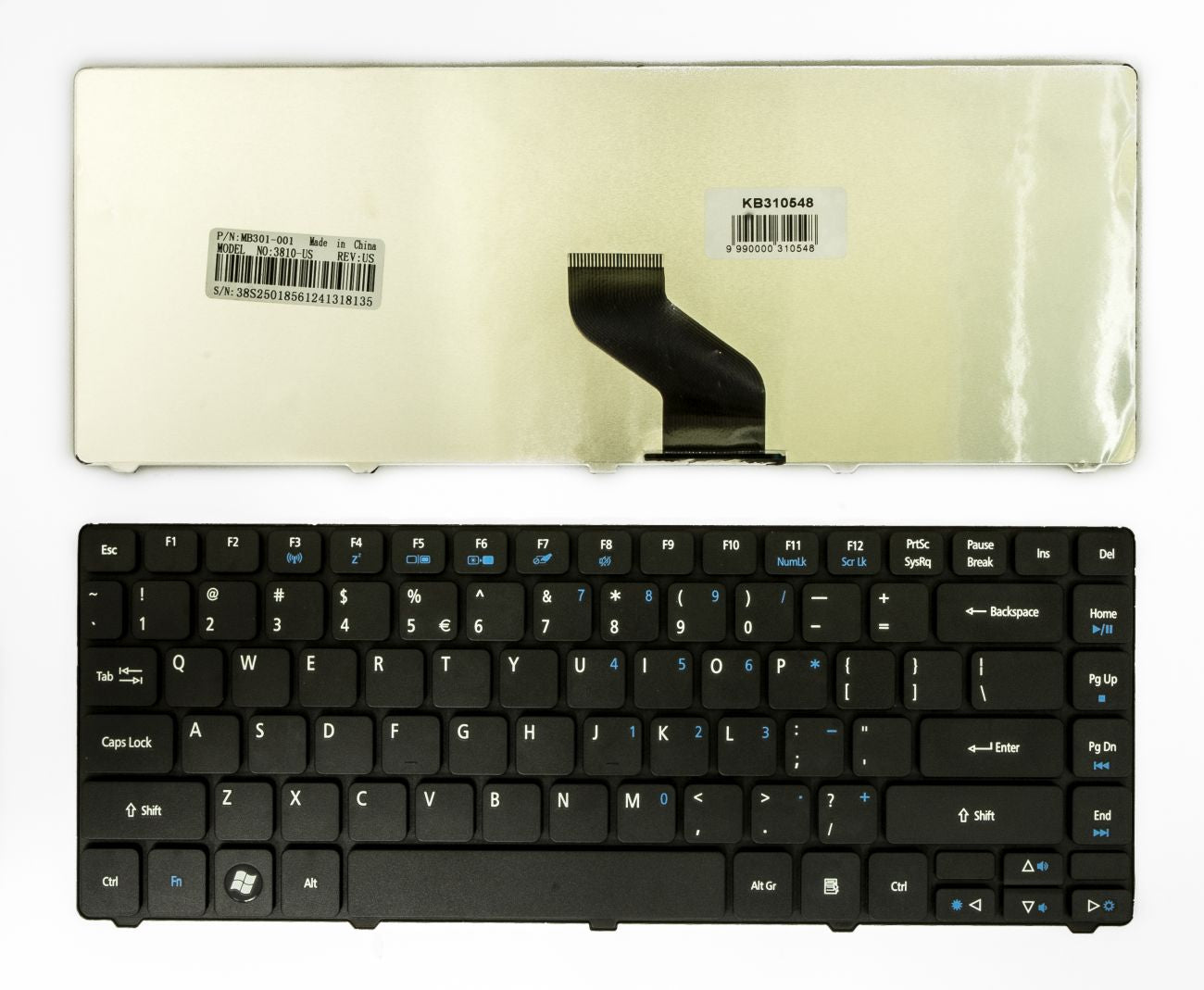 Klaviatūra ACER: Aspire 3810